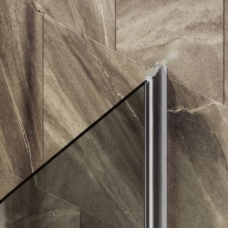 Шторка на ванну MaybahGlass MGV-783-5 70см хром матовый